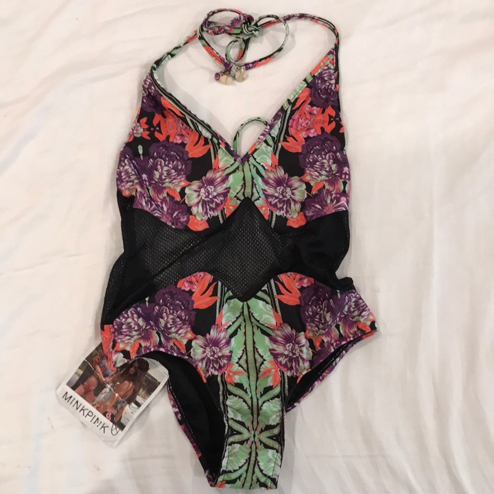 Minkpink tahiti swim one piece bathing suit XS
